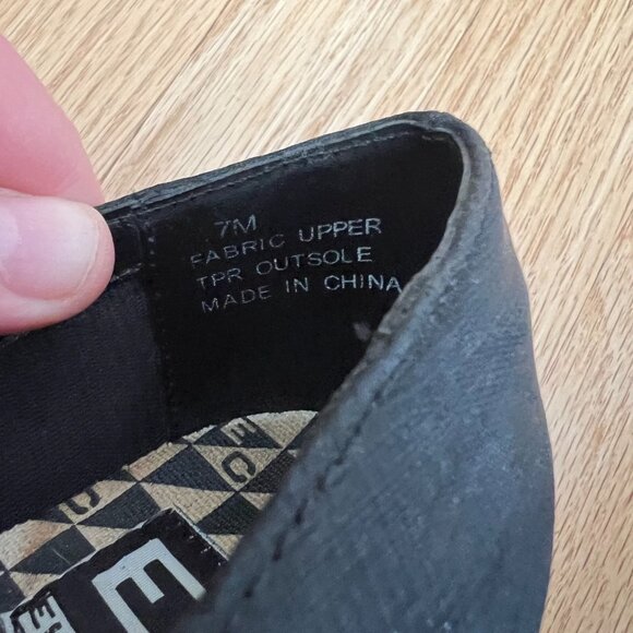 Vintage Y2K Grunge EuroClub Black Chunky Heeled Loafers Women's Size 7 - Picture 10 of 12